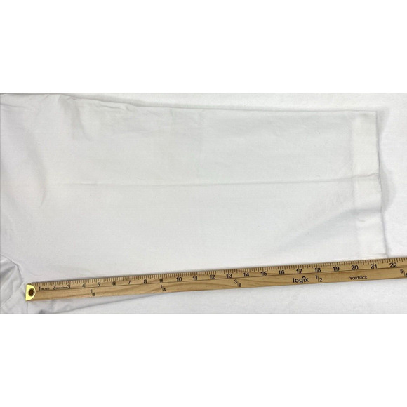 JM Collections Pants Womens Plus Size 16 White Capri Slacks Pockets‎ Casual - Picture 7 of 9